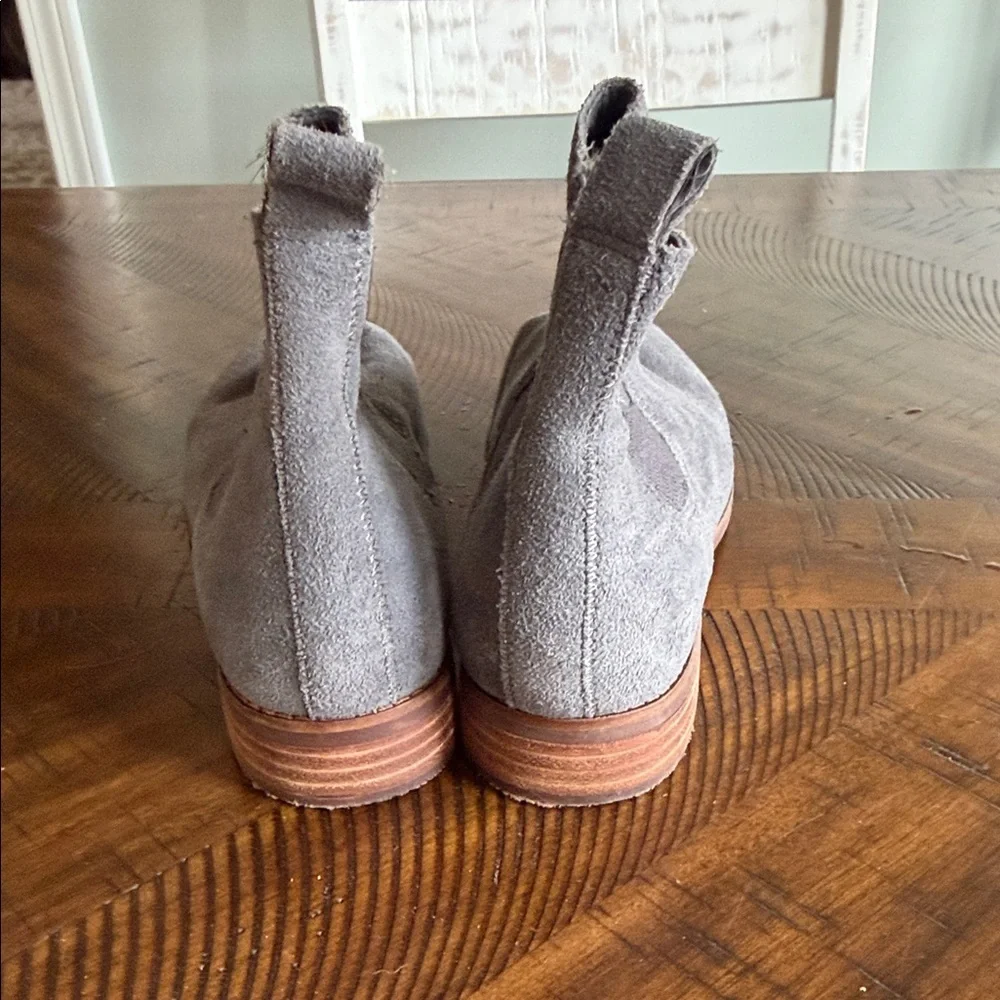 Toms Gray Suede Ankle Boots